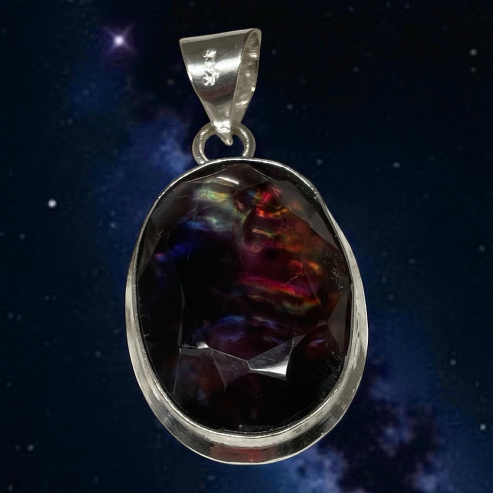 Natural Ammolite Multicolor Pendant  Untreated Gemstone - Picture 8 of 16
